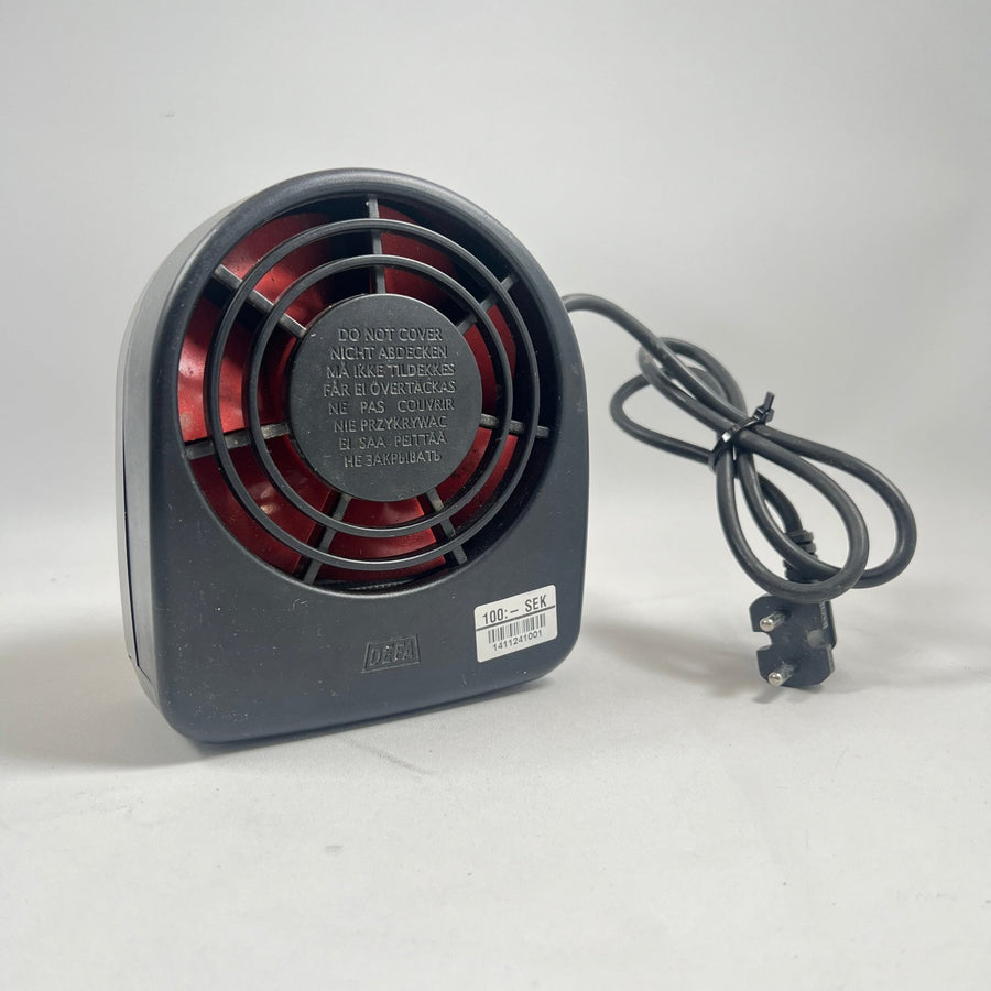 Ideal Grå och Röd Kompakt Fläktvärmare - Homy Secondhand Online