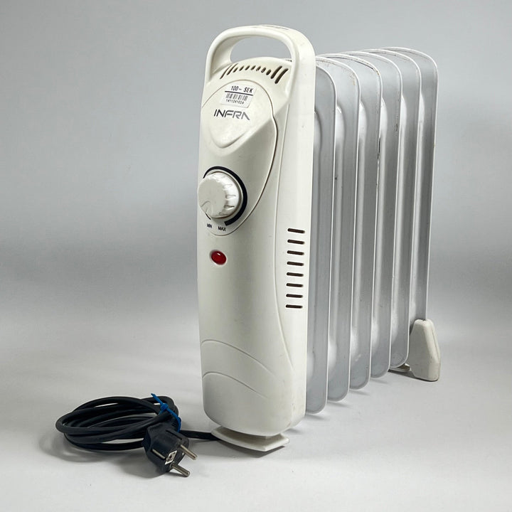 Portabel Oljevärmare Infra - Justerbar Termostat - Homy Secondhand Online