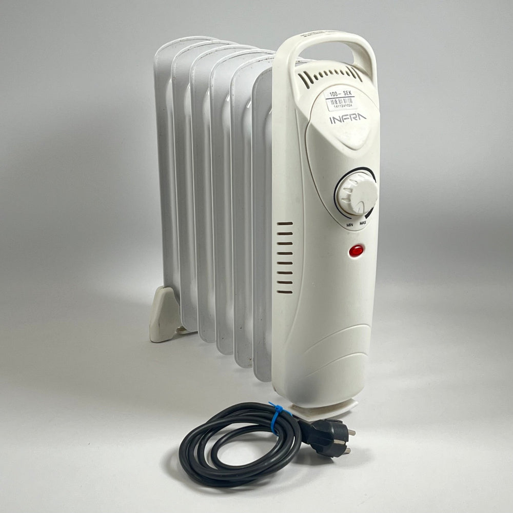 Portabel Oljevärmare Infra - Justerbar Termostat - Homy Secondhand Online