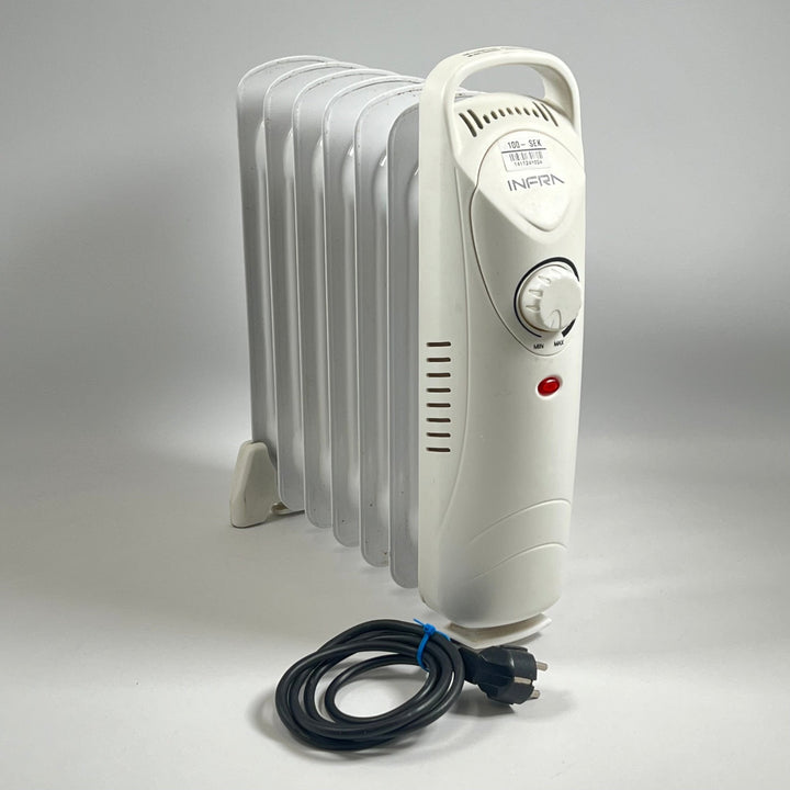 Portabel Oljevärmare Infra - Justerbar Termostat - Homy Secondhand Online