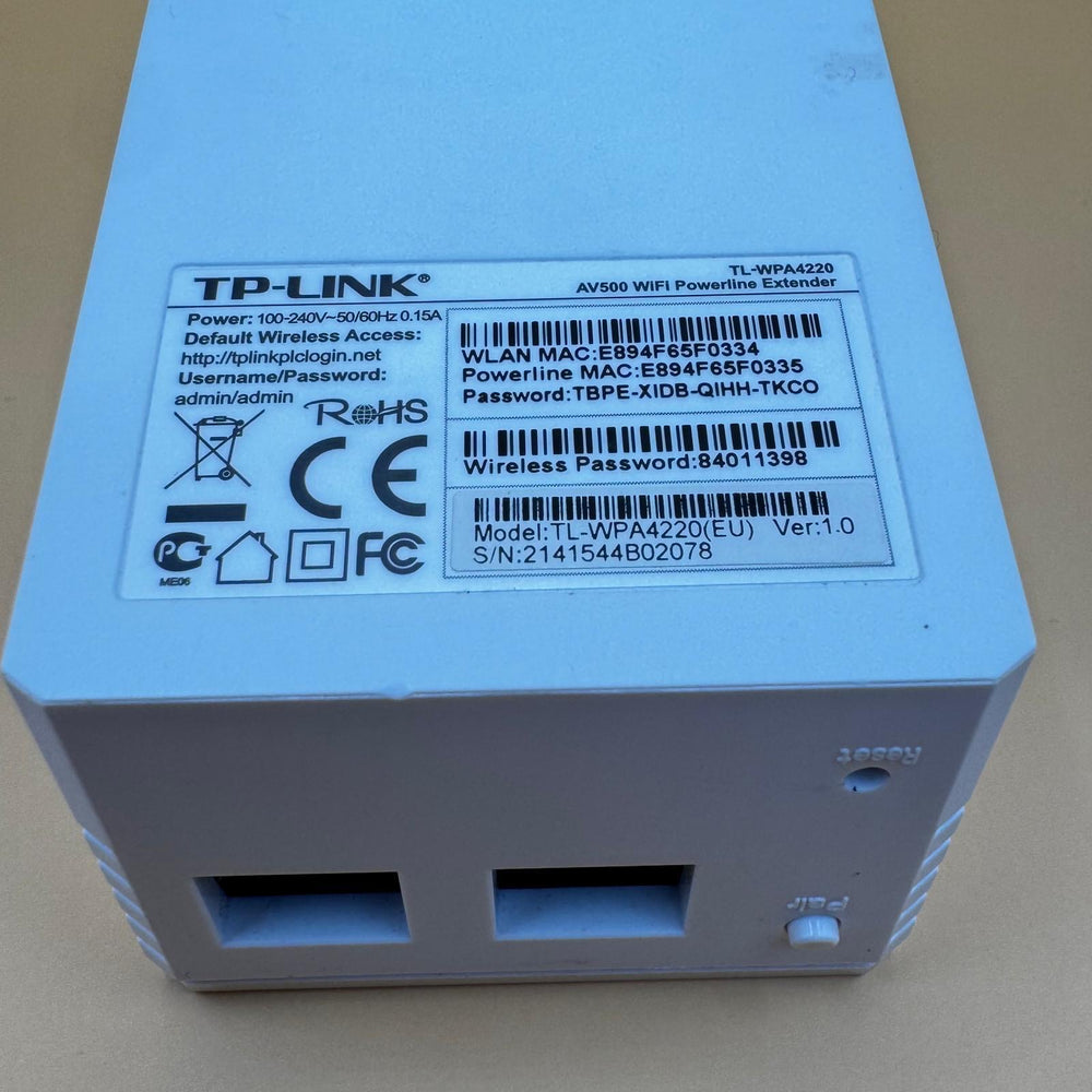 TP - Link AV500 Wifi Powerline Adapter - Homy Secondhand Online