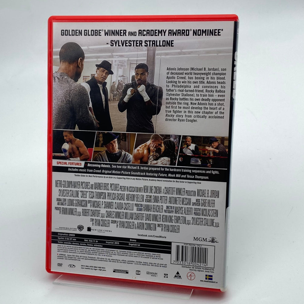 Creed DVD film med Sylvester Stallone - Homy Secondhand Online