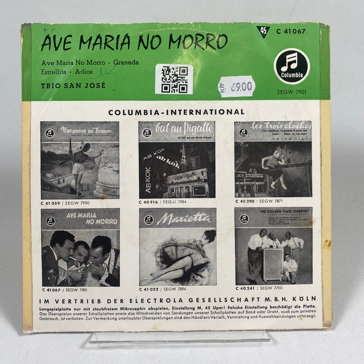 Retro vinylskiva Columbia Ave Maria No Morro
