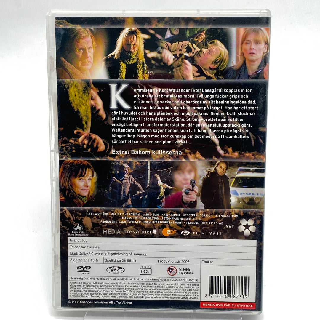 Wallander Brandvägg DVD Henning Mankell Thriller