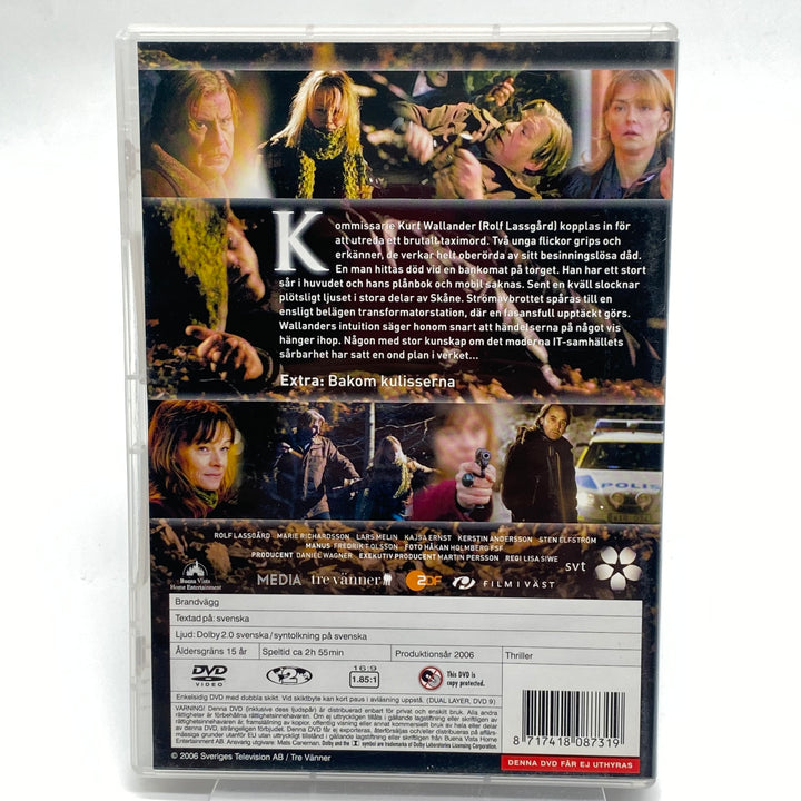 Wallander Brandvägg DVD Henning Mankell Thriller