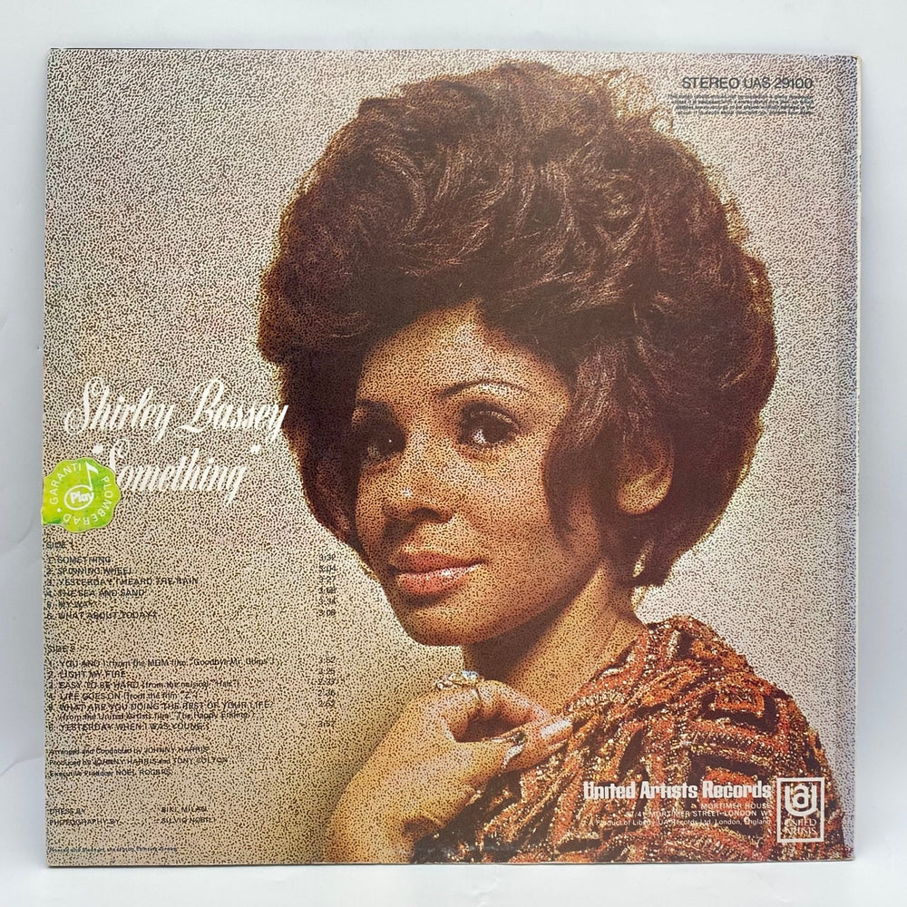 Shirley Bassey Something vinylskiva 1970 - Homy Secondhand Online
