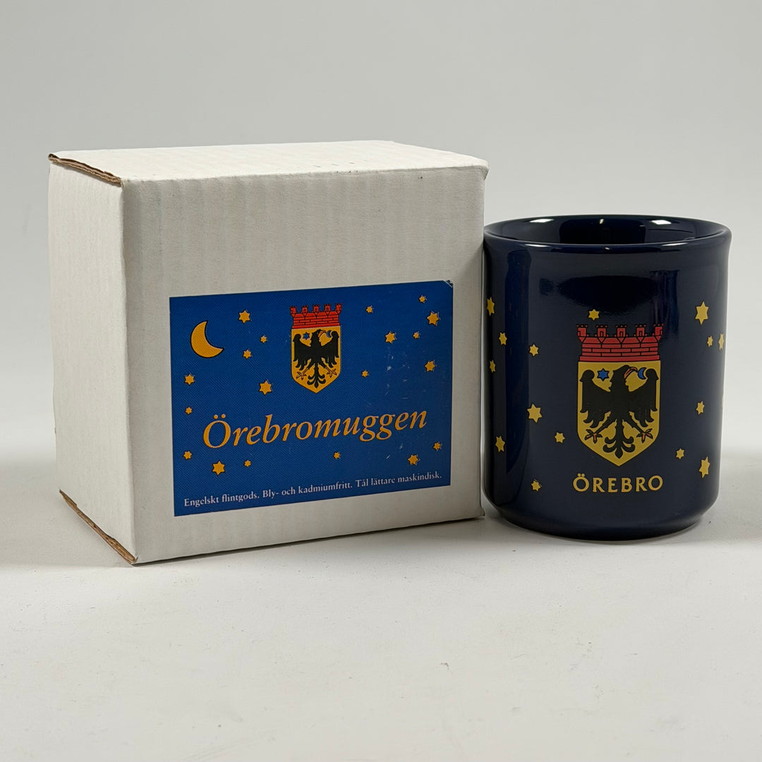 Engelsk Mugg med Örebrovapensköld Tams