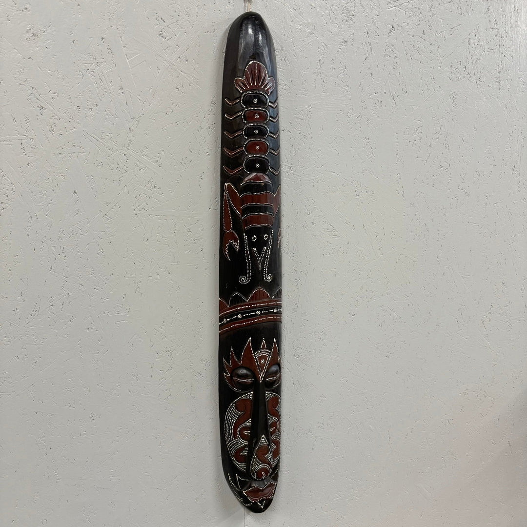 Svart Tribal Mask Dekorativ Väggkonst - Homy Secondhand Online
