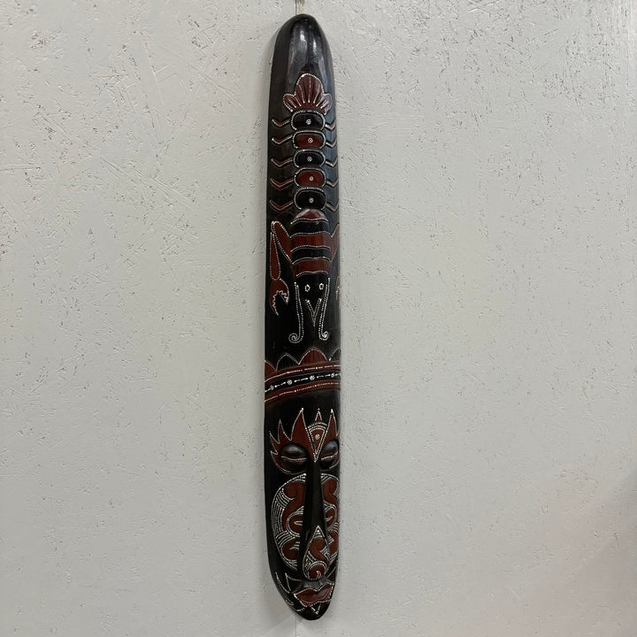 Svart Tribal Mask Dekorativ Väggkonst - Homy Secondhand Online