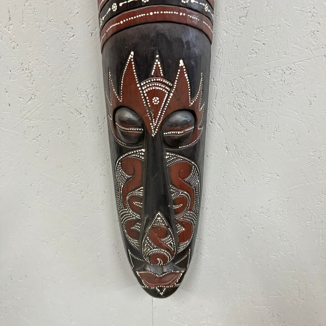 Svart Tribal Mask Dekorativ Väggkonst - Homy Secondhand Online