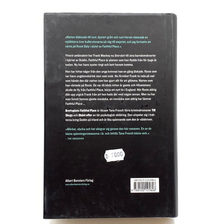 Tana French Brottsplats Faithful Place Kriminalroman - Homy Secondhand Online
