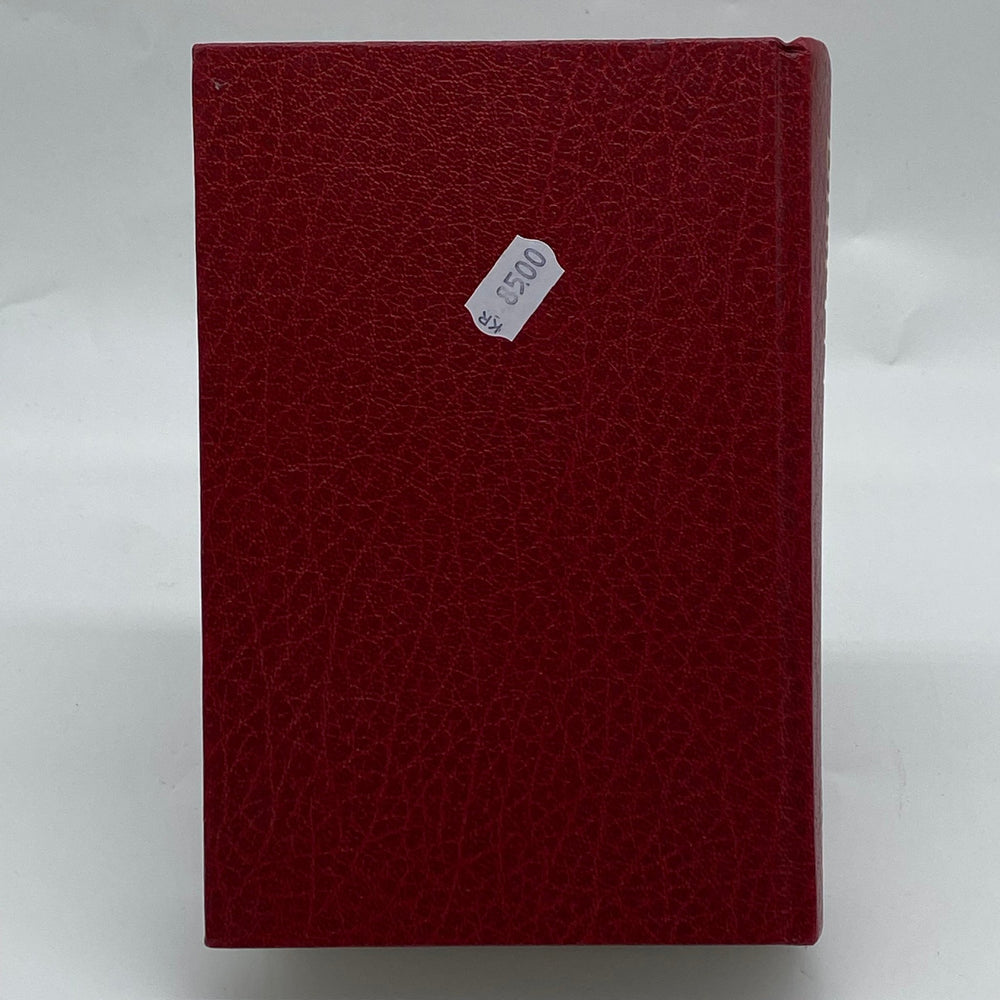 Röd Bibel med gulddetaljer, vintage - Homy Secondhand Online