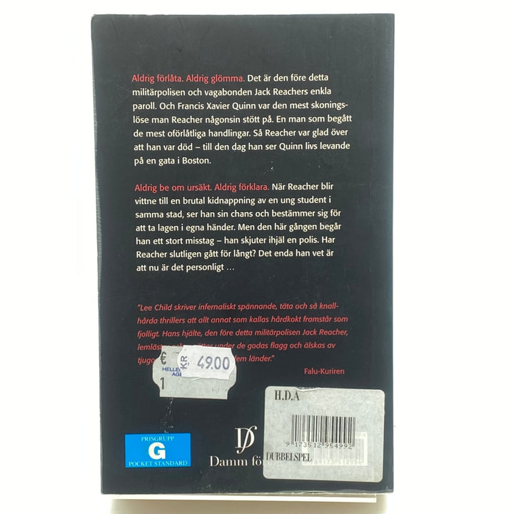Lee Child Dubbelspel Thriller från Damm Förlag - Homy Secondhand Online