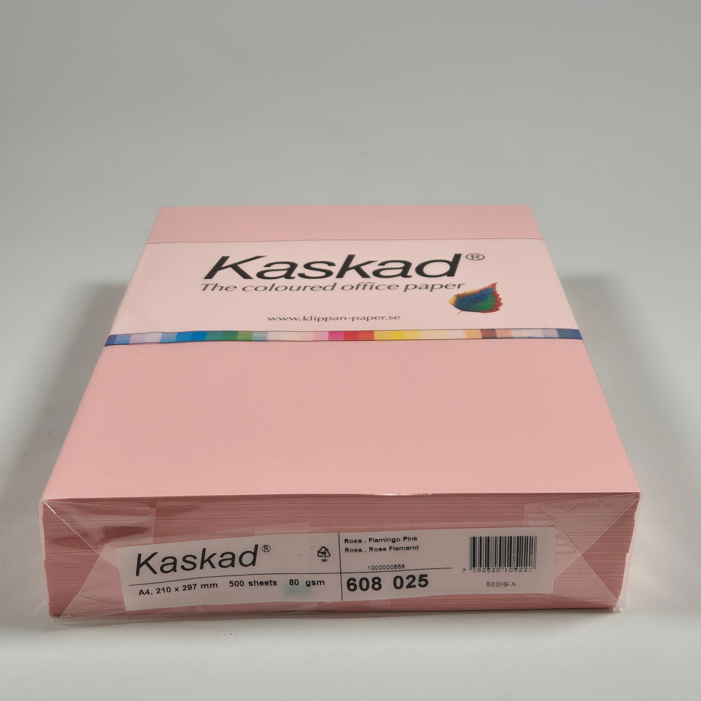 Kaskad Färgat Papper för Kontorsbruk, Rosa - Homy Secondhand Online