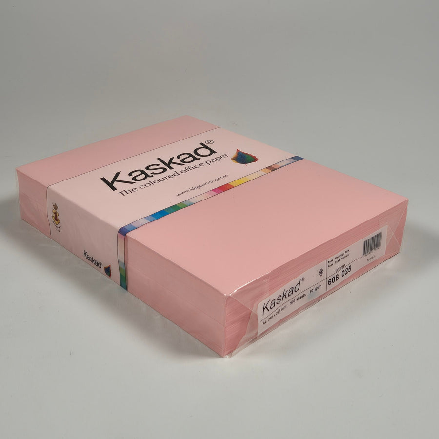 Kaskad Färgat Papper för Kontorsbruk, Rosa - Homy Secondhand Online