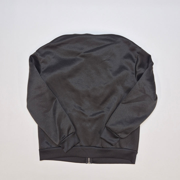 Svart H&M hoodietröja med dragkedja