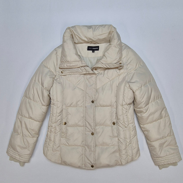 Varm vinterjacka i beige från Topman