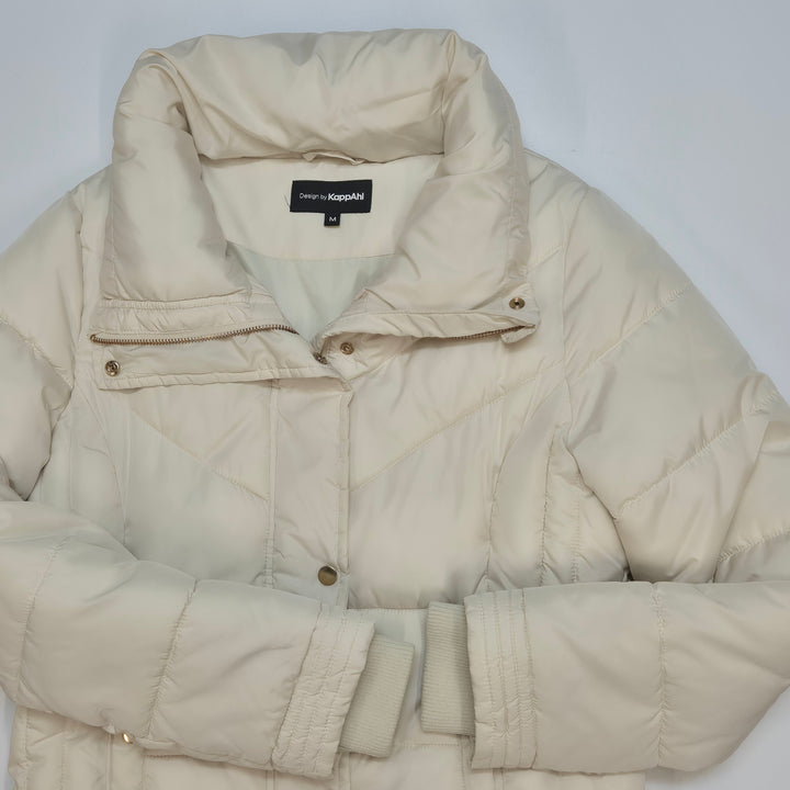 Varm vinterjacka i beige från Topman