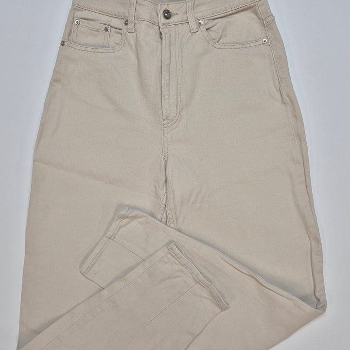 Beige chinos från H&M Divided i bomullsmix
