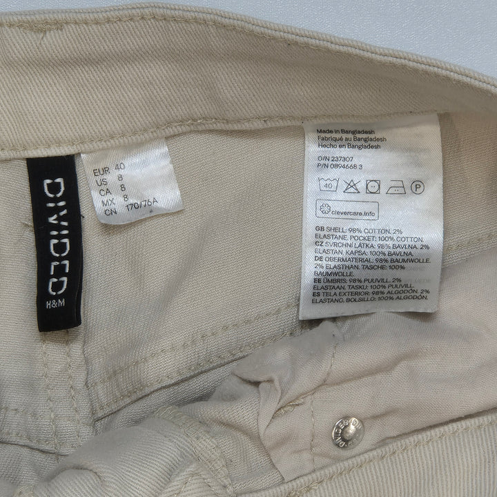 Beige chinos från H&M Divided i bomullsmix