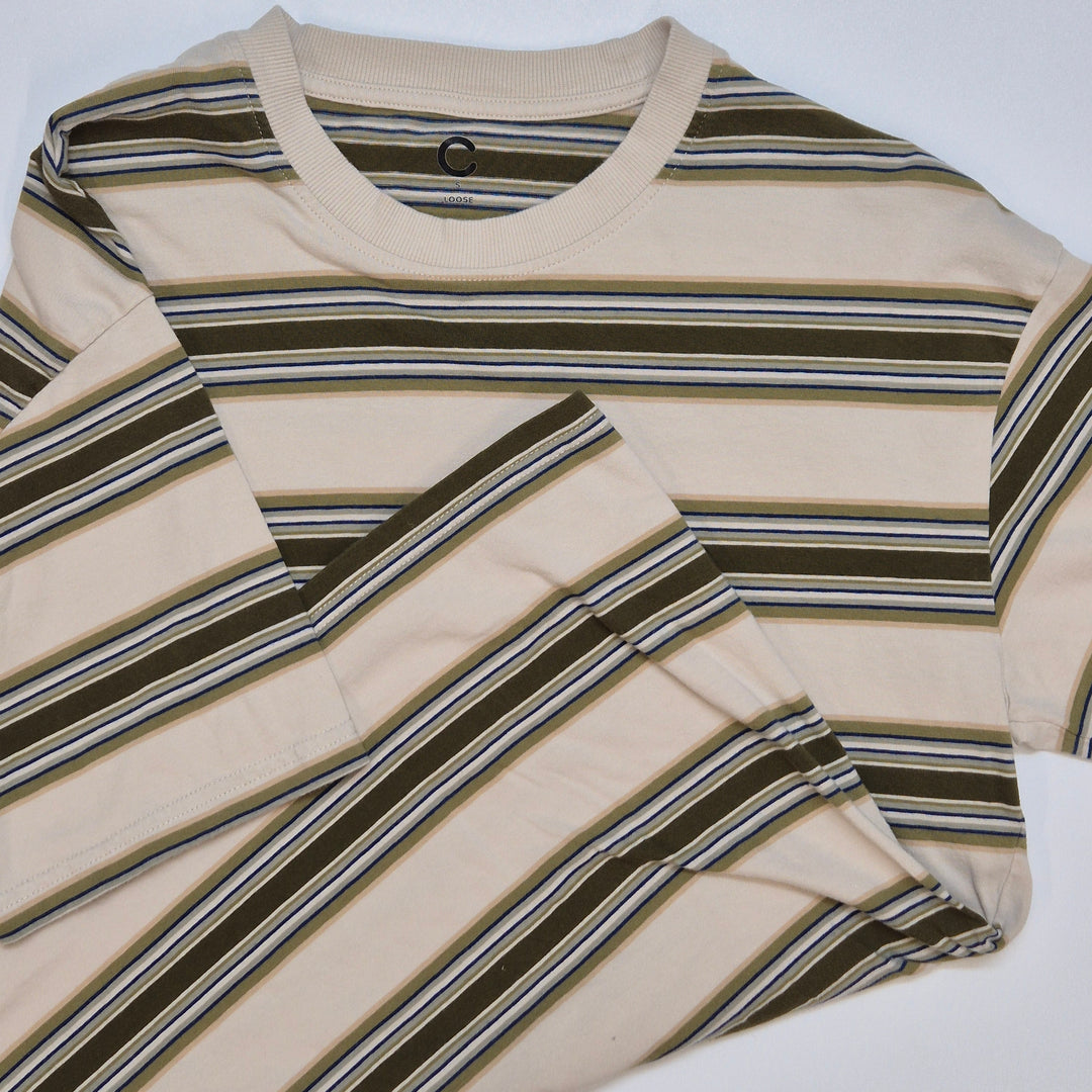 Retroinspirerad Randig T-shirt i Färger Modern