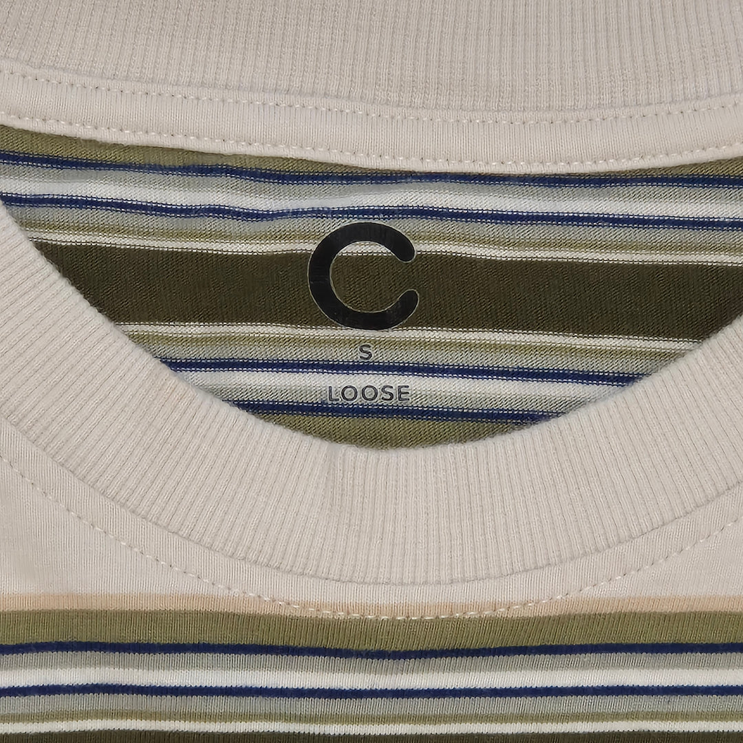Retroinspirerad Randig T-shirt i Färger Modern