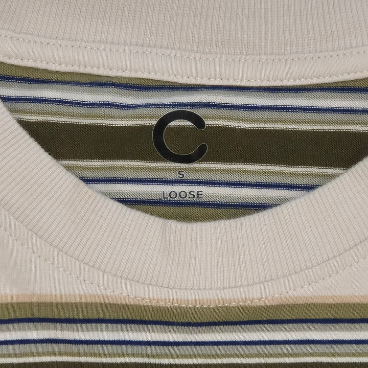 Retroinspirerad Randig T-shirt i Färger Modern