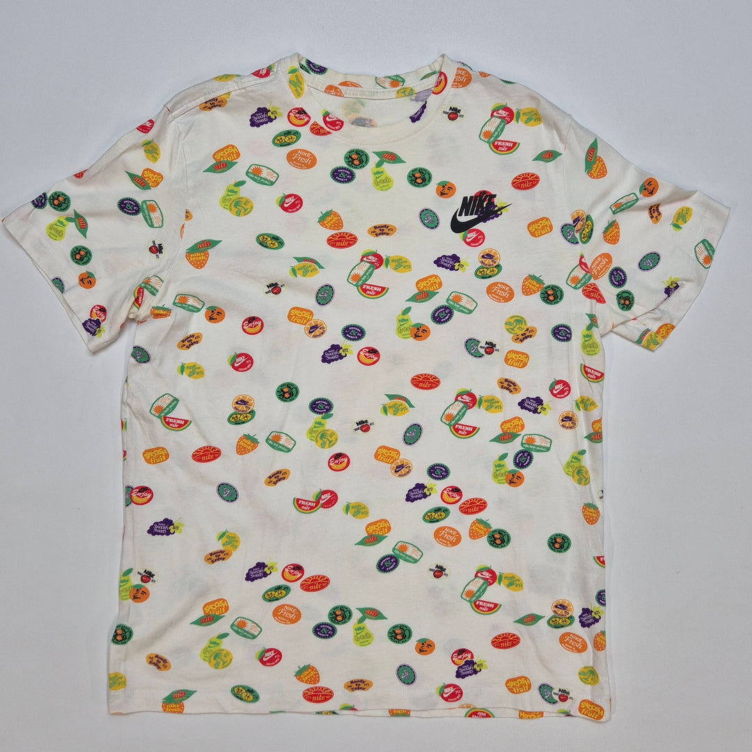 Nike T-shirt med färgglatt mönster i bomull