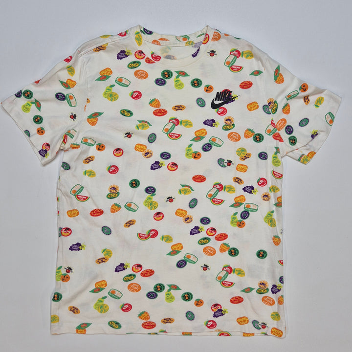 Nike T-shirt med färgglatt mönster i bomull
