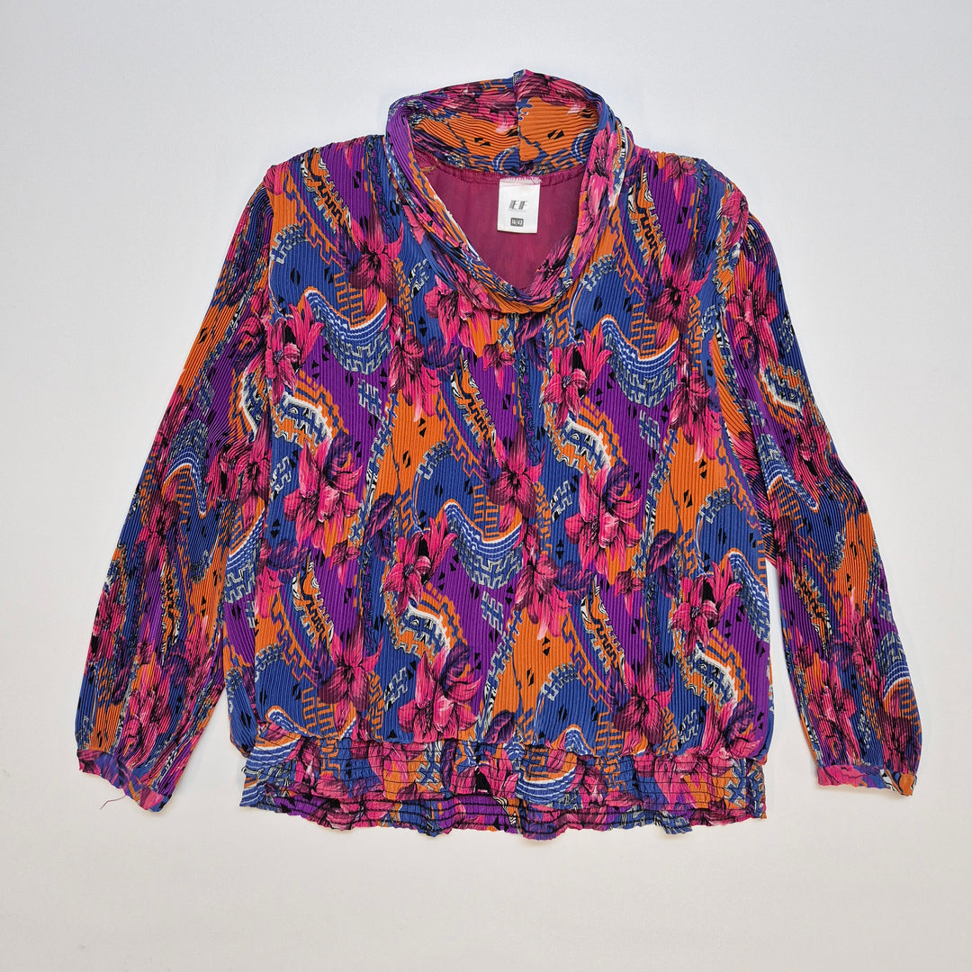 Färgglad Retroblus från Eurofashion 80-talet