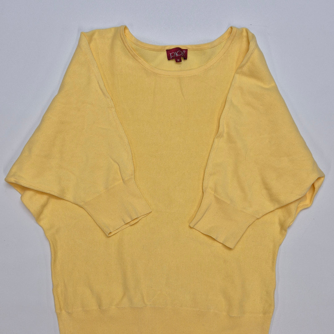 Elegant gul tröja från PAON i textil