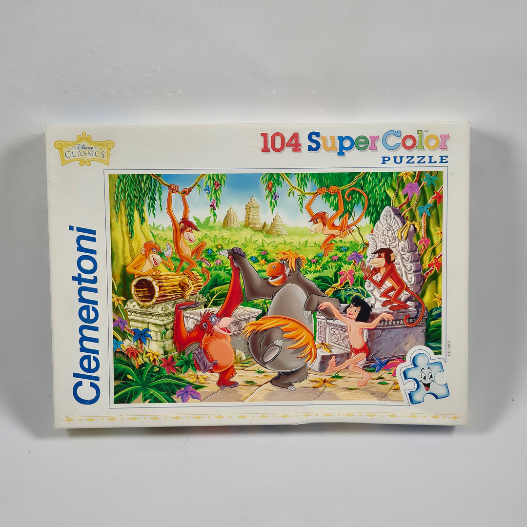Retro Clementoni Pussel med Djungelscen 104 Bitar