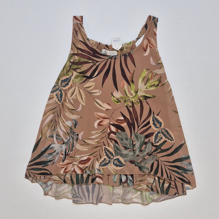 Ärmlös topp med tropiskt bladmönster, Collection