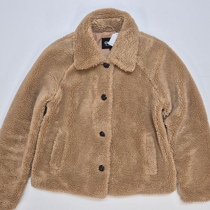Beige teddyjacka från Only, dam
