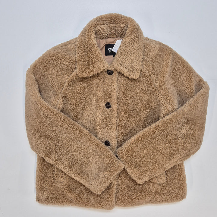 Beige teddyjacka från Only, dam