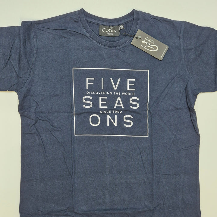 Marinblå T-shirt Five Seasons herr