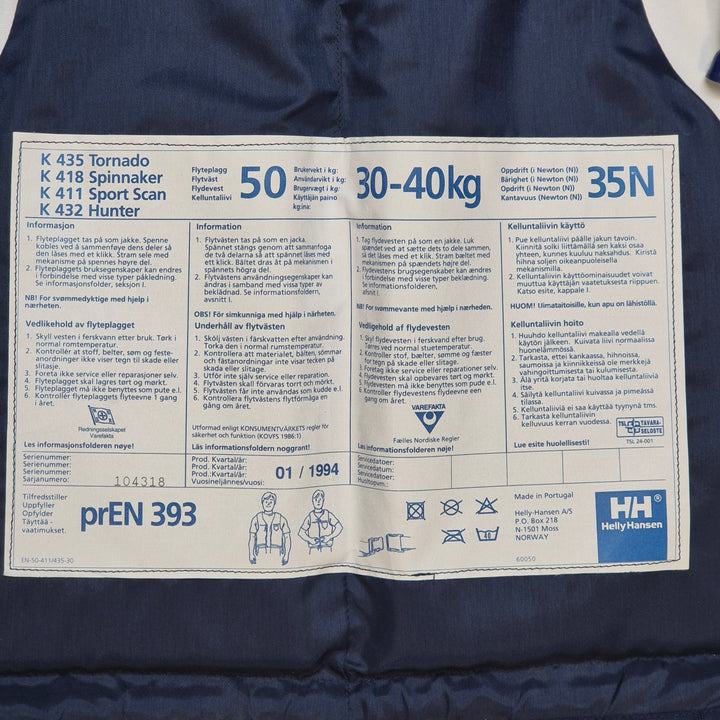 Retro flytväst Helly Hansen 1994