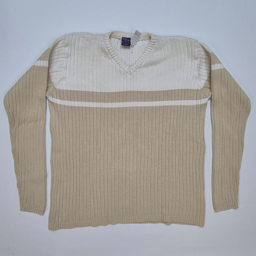 Ralph Lauren Beige V-ringad Tröja Herr