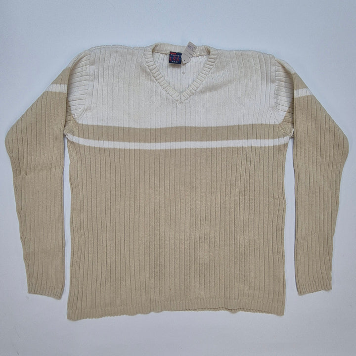 Ralph Lauren Beige V-ringad Tröja Herr
