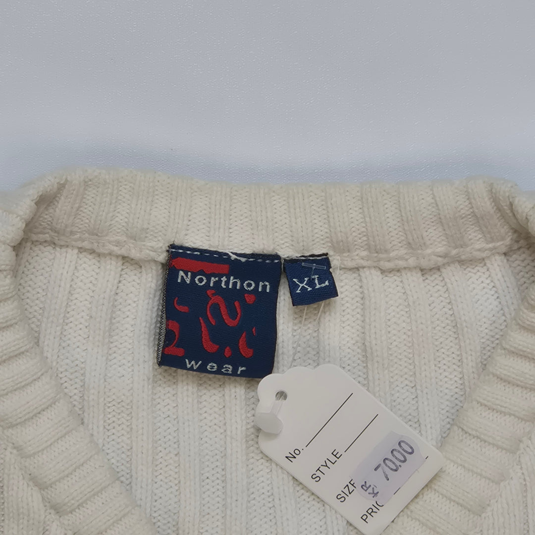 Ralph Lauren Beige V-ringad Tröja Herr