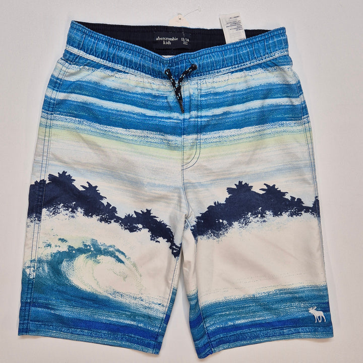 Abercrombie Kids badshorts med vågmönster