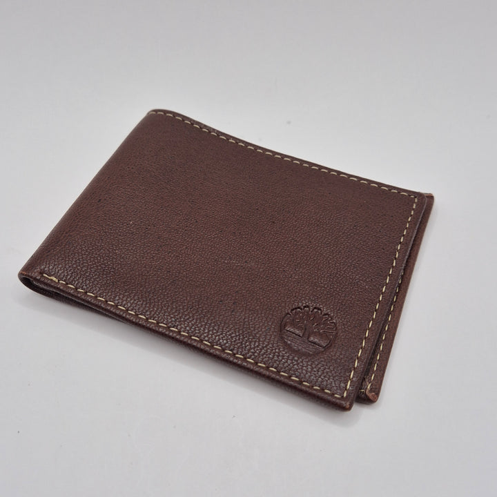 Timberland mörkbrun läderplånbok elegant klassiker