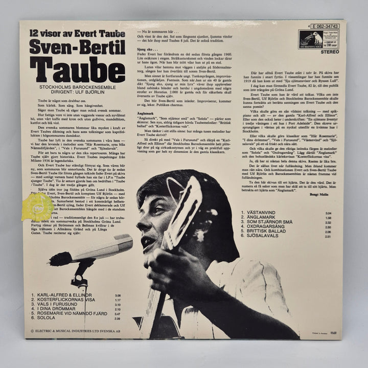 Retro vinylskiva Sven-Bertil Taube av EMI