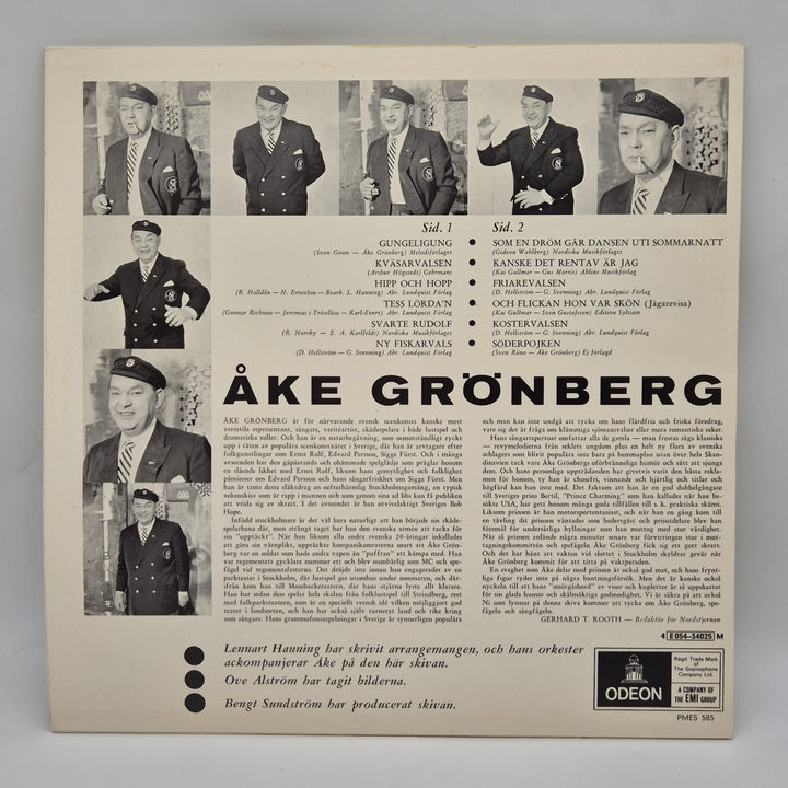 Åke Grönberg Retro Vinylskiva EMI-Odeon