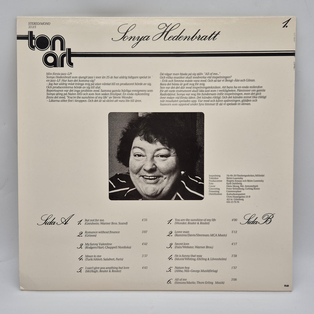 Sonya Hedenbratt retro LP-skiva vintage jazz