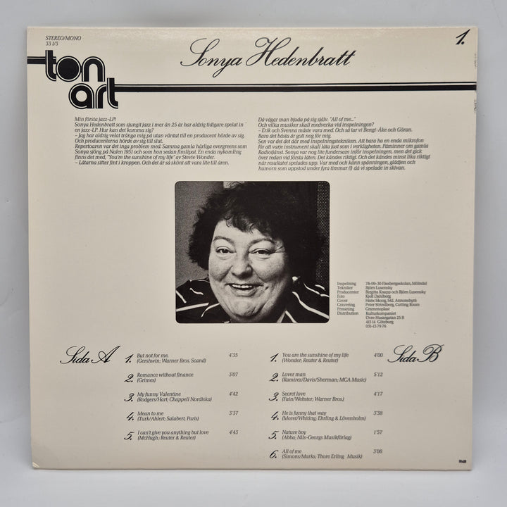 Sonya Hedenbratt retro LP-skiva vintage jazz