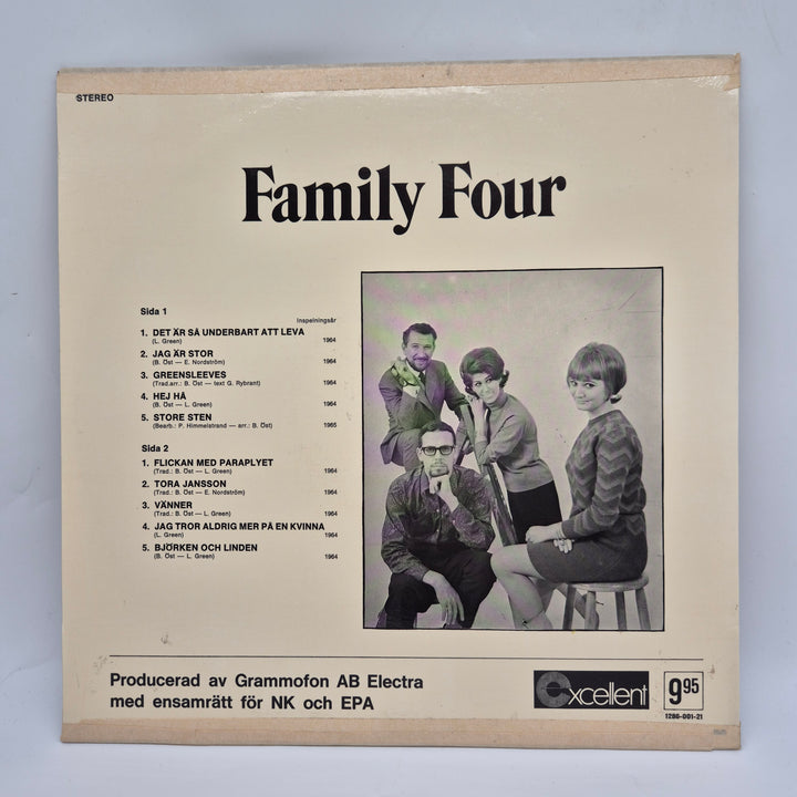 Retro vinyl med Family Four 1960-tal
