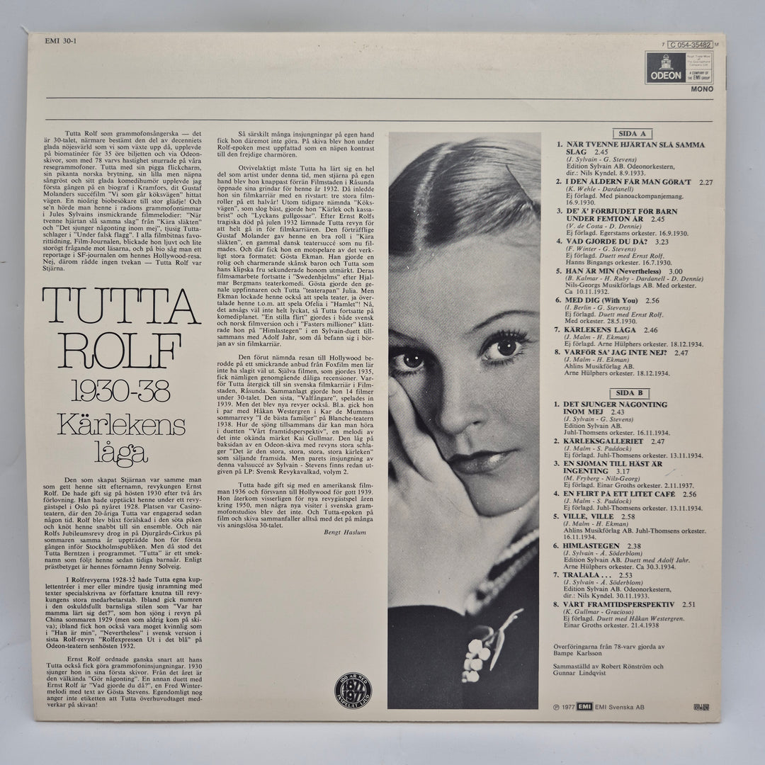 Tutta Rolf Retro Vinyl Odeon EMI