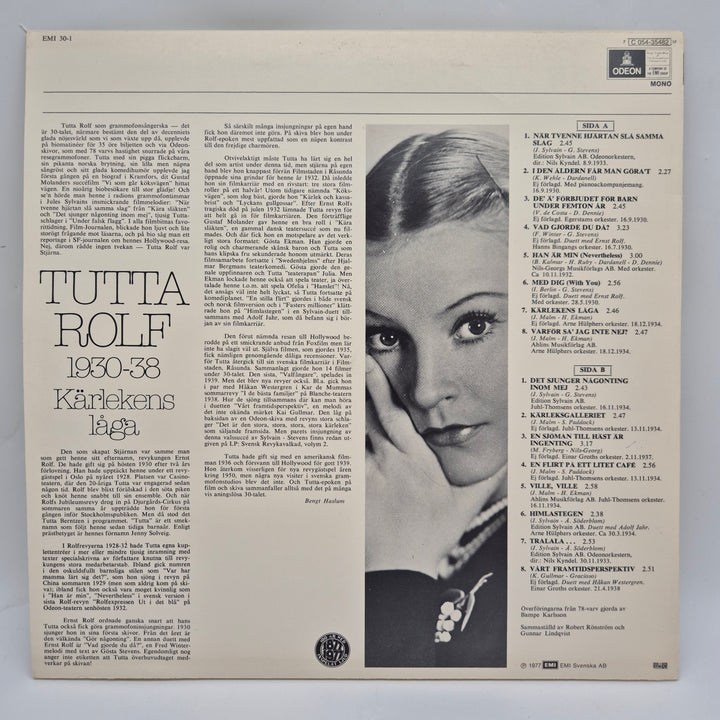 Tutta Rolf Retro Vinyl Odeon EMI