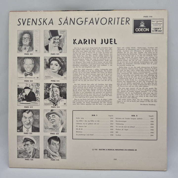 Karin Juel vinyl retro klassisk EMI Odeon